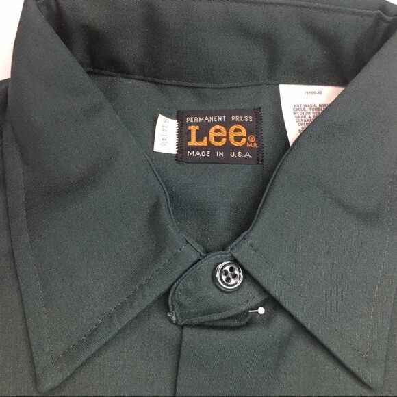 Lee Chetopa Twill Men’s 1970s Vintage Work Shirt - Picture 3 of 10